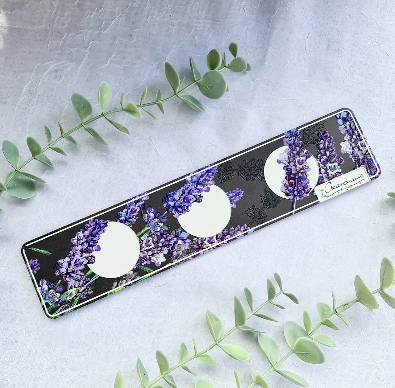 Podstawka pod świeczki tealight potrójna lawenda - obrazek 6