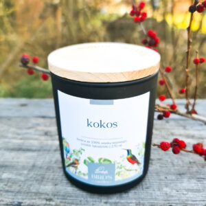 Świeca sojowa Kokos 270 ml
