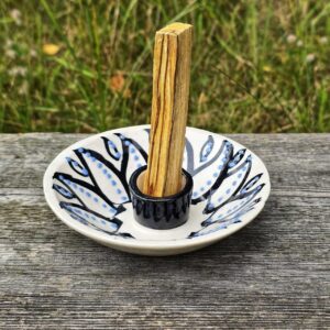 Ceramiczna podstawka do Palo Santo biała